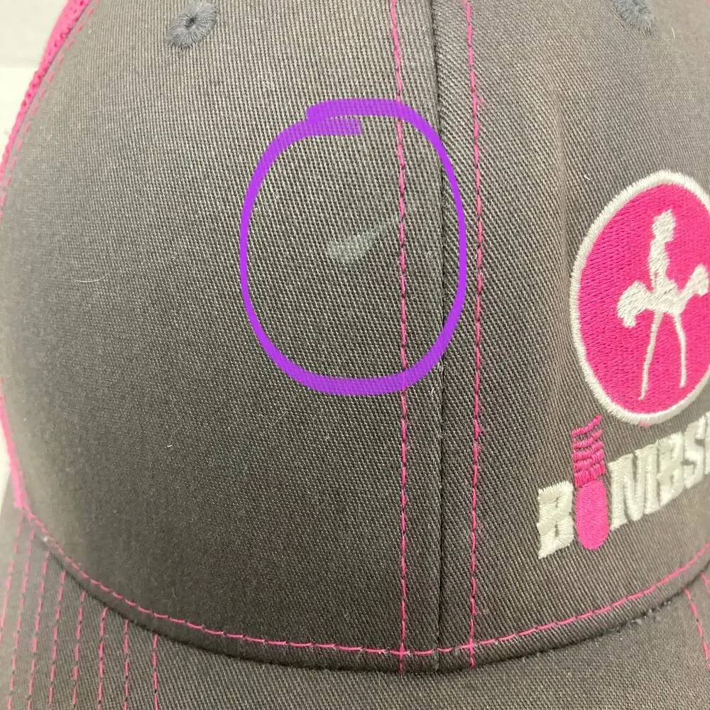 Blonde Bombshell Trucker Cap Women Hot Pink Gray Mesh Marilyn Monroe Silhouette